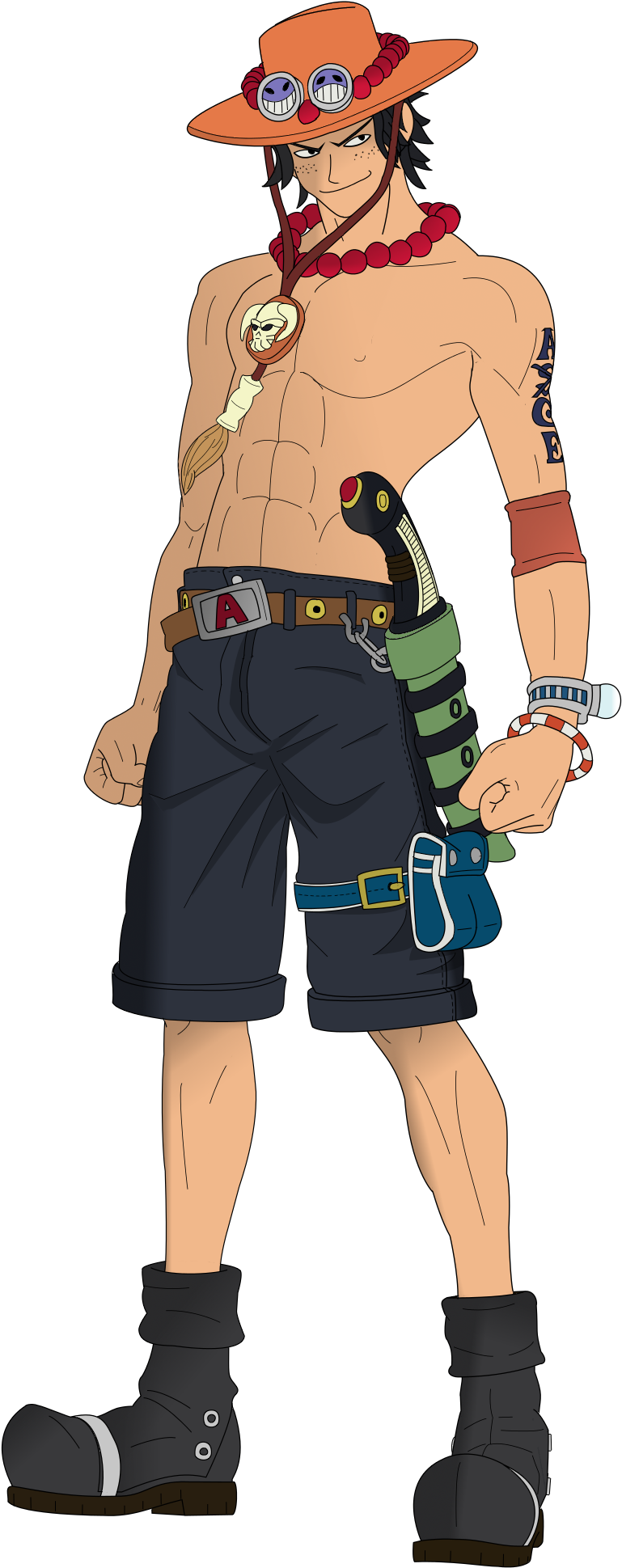 Ace One Piece Png - Portgas D Ace (809x2000), Png Download