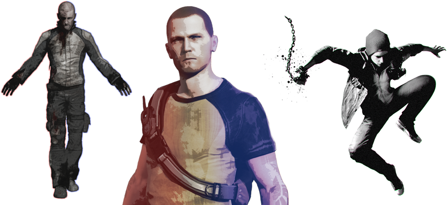 I-lo - Delsin Rowe Wallpaper Hd (883x416), Png Download