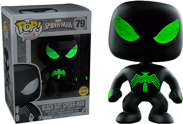1 Of - Pop Marvel Spiderman Black Suit (600x600), Png Download