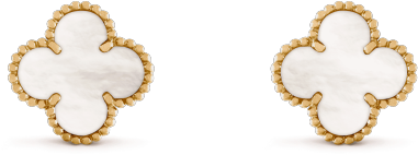Vintage Alhambra Earrings - Van Cleef Серьги (620x620), Png Download