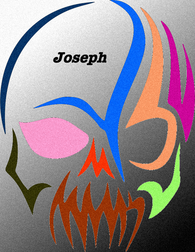 Tribal Skull Silhouette - Illustration (640x826), Png Download