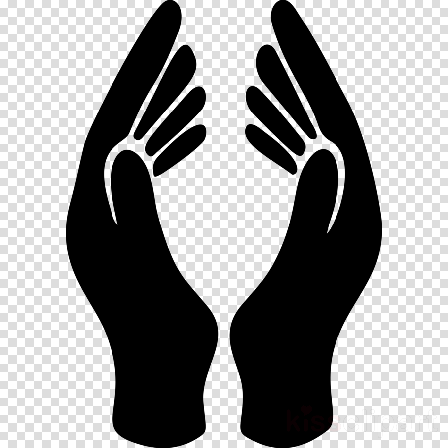 Hands Silhouette Png Clipart Clip Art - Clip Art Hand Silhouette Hands (900x900), Png Download