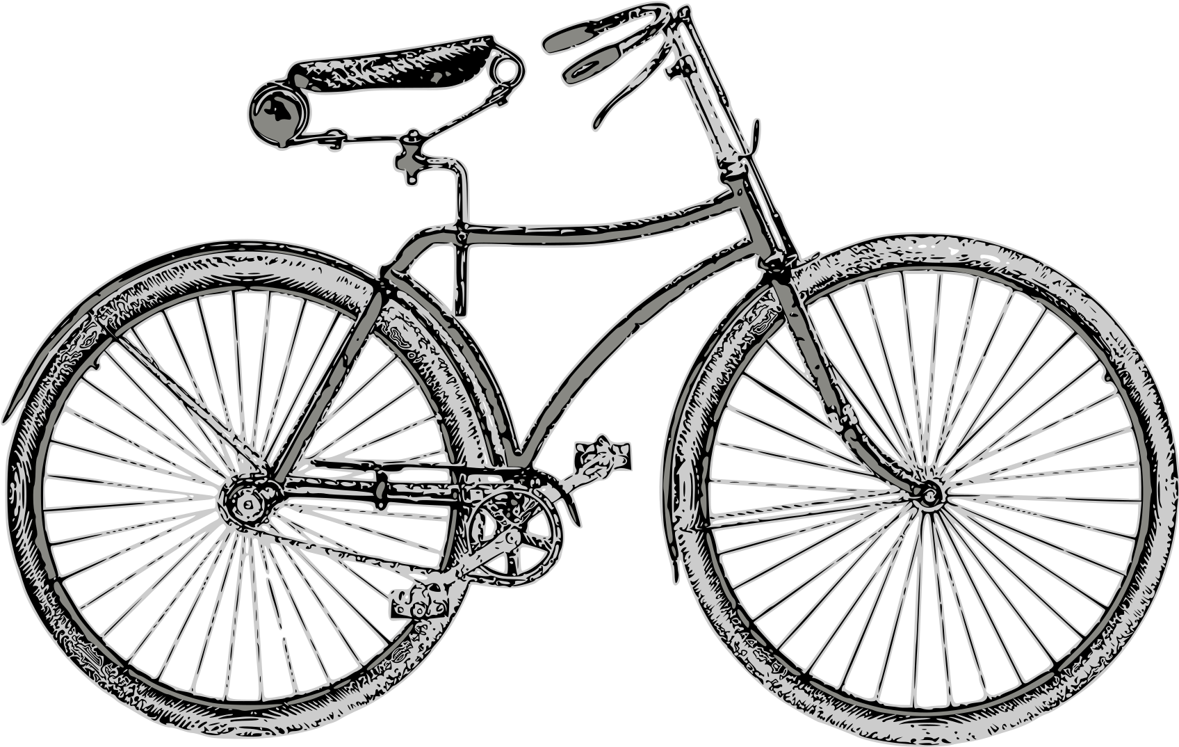 This Free Icons Png Design Of Vintage Bicycle 05 (1697x2400), Png Download