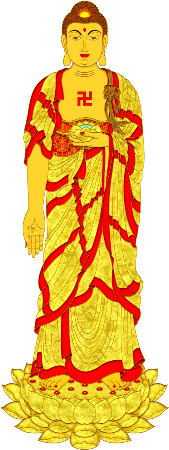 A Di Da Phat Quan The Am Guanyin Buddha 869 By Kwanyinbuddha (550x1450), Png Download