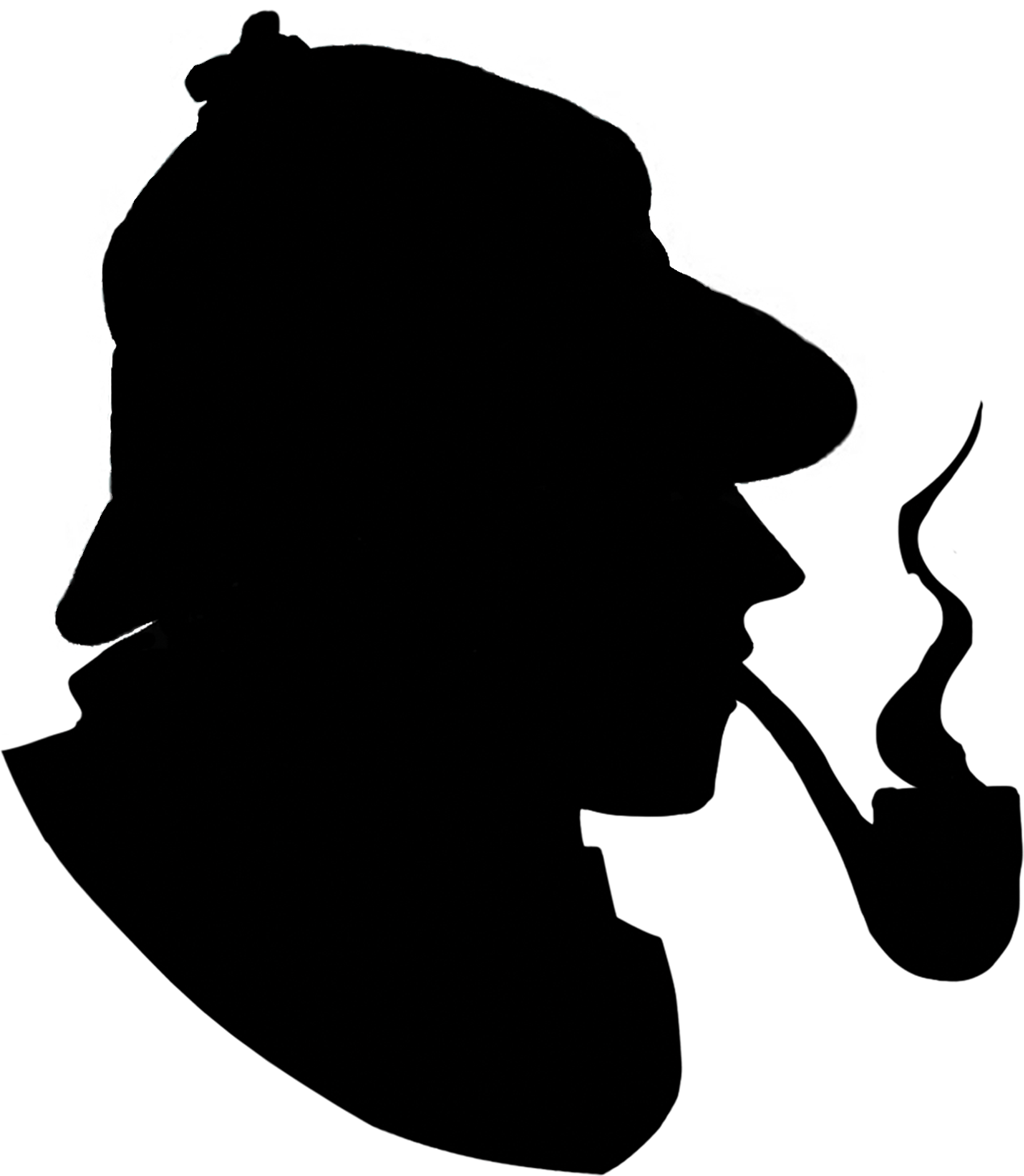 Detective Silhouette - Death At Scotland Yard: A Sherlock Holmes Case [book] (1660x1907), Png Download