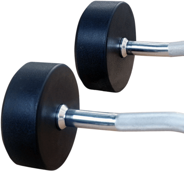 Fixed Weight Straight Barbell (600x600), Png Download