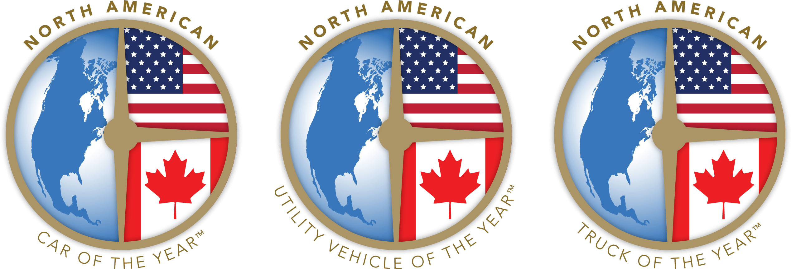 North American Car Utility And Truck Of The Year Awards - North American Car Of The Year (2700x1050), Png Download