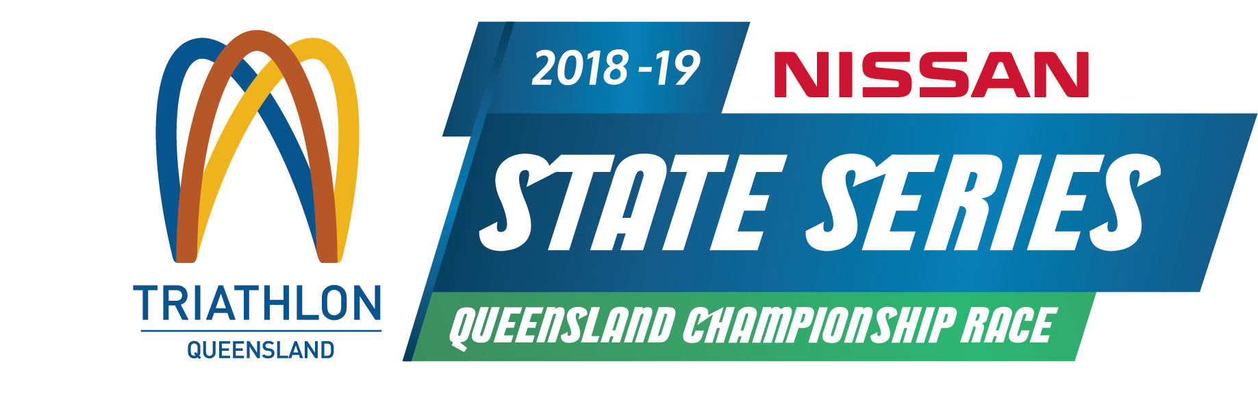 2018-19 Nissan State Series Championship Race Logo - Triathlon Australia (1837x578), Png Download