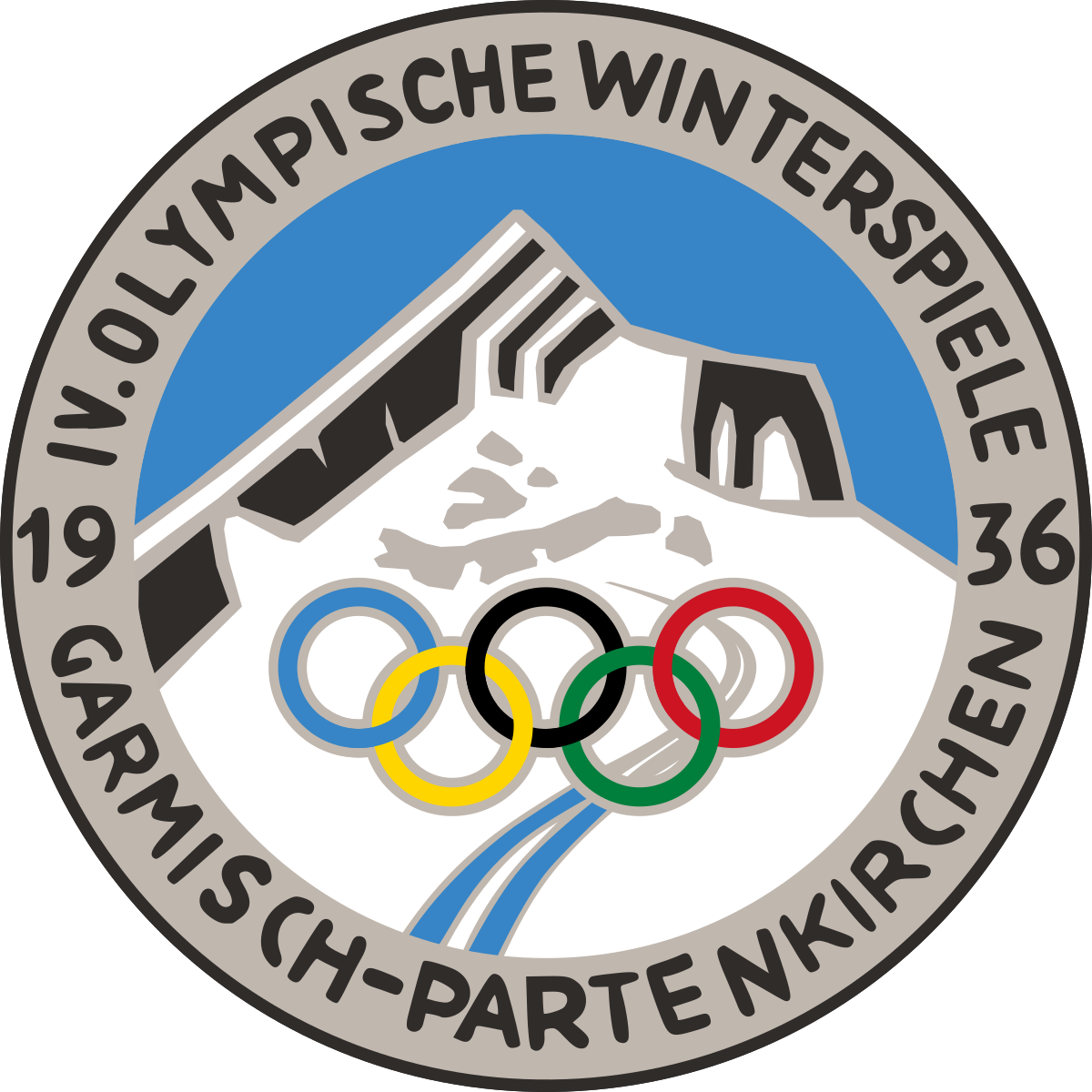 Garmisch Partenkirchen 1936 Winter Olympics (1200x1200), Png Download
