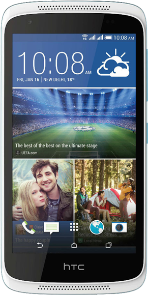 Htc Desire 526 Tempered Glass - Htc Desire 826 (dual Sim, Blue Lagoon) (600x600), Png Download