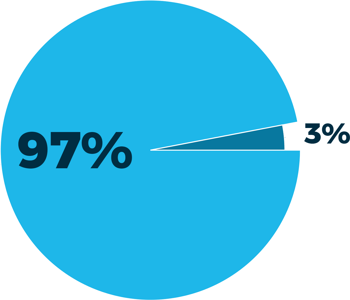 97% Search Online First For Local Services - Circle (1300x1100), Png Download