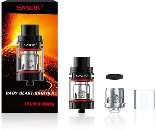 Smok Tfv8 X Baby - Smok Tfv8 X Baby Tank (600x600), Png Download