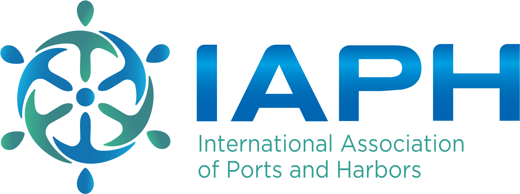 The International Association Of Ports And Harbors - Iaph Logo (1816x701), Png Download