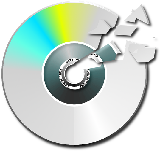 Compact Disk Clipart Film Dvd - Broken Disk Transparent (563x551), Png Download
