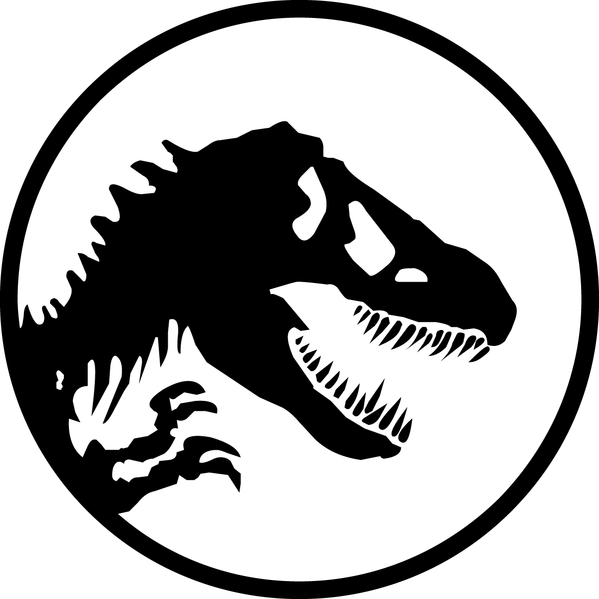 Image Transparent Download Jurassic World Map Icons - Jurassic Park Logo Png (1200x1200), Png Download