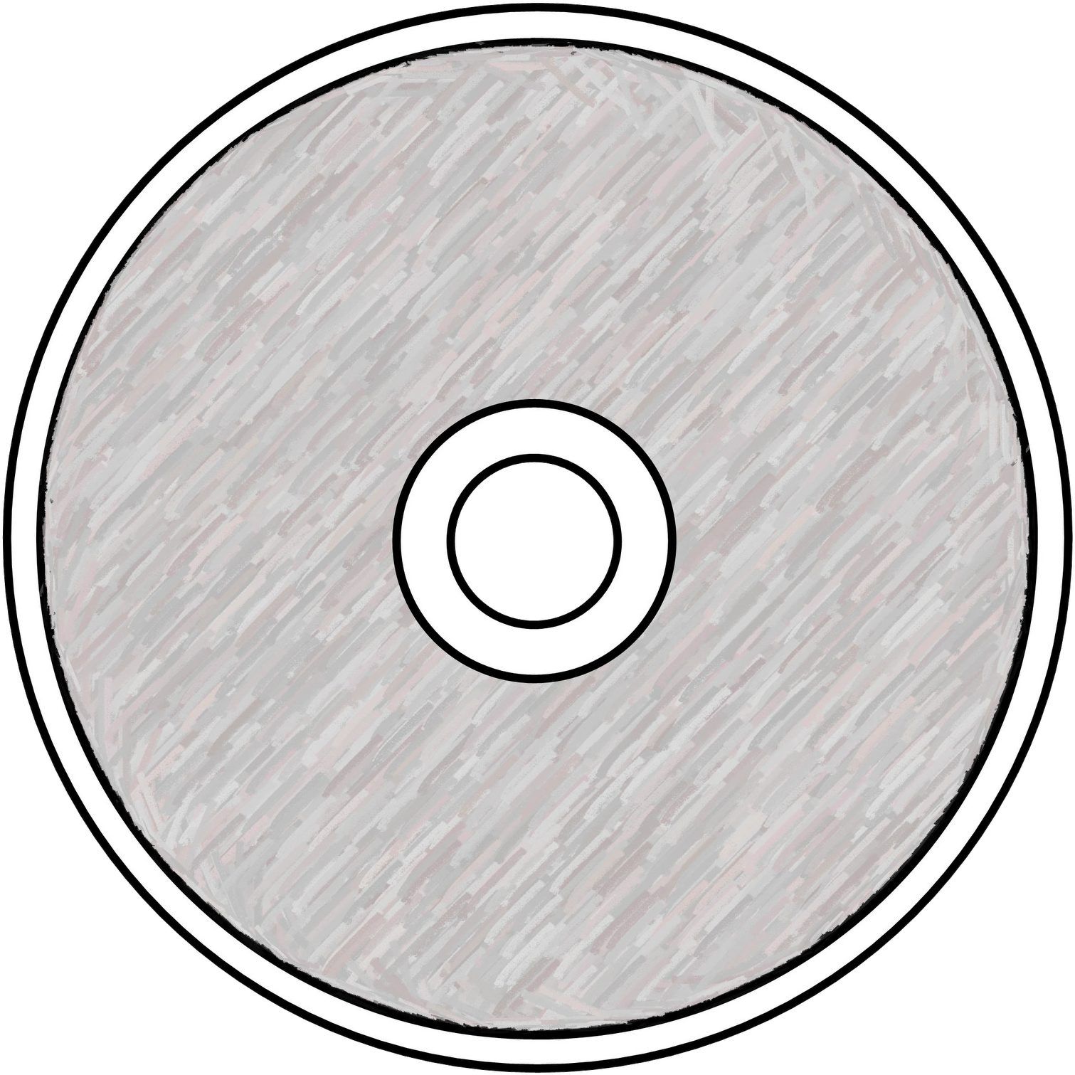 Compact Disc Clipart Gray - Clip Art (1600x1600), Png Download