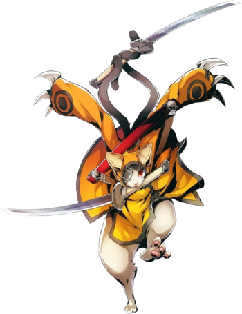 Bbcf Jubei Portrait - Blazblue Central Fiction Character (350x455), Png Download