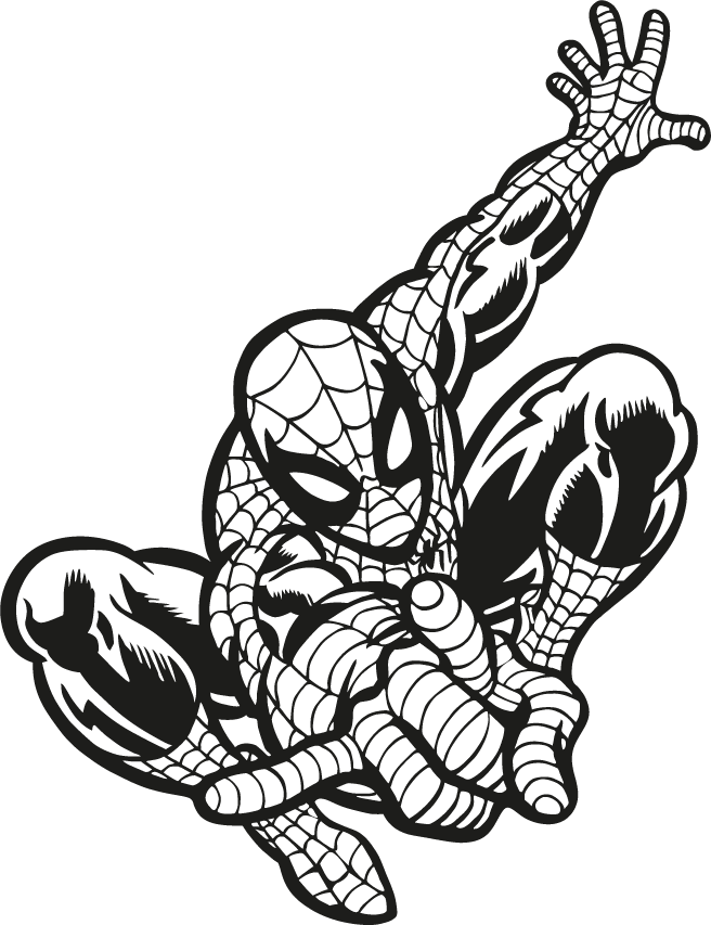 Share This Article - Spiderman Black And White Png (656x853), Png Download
