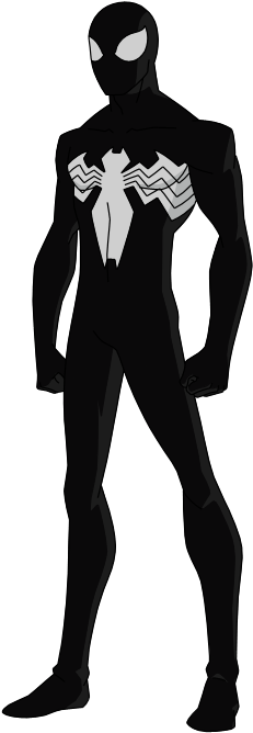 Marvel Spiderman Black Suit (400x800), Png Download
