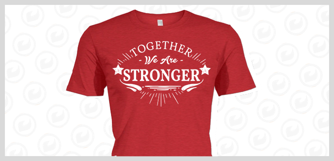 Together We Are Stronger Shirt Design - Vocalist & Songs 2 (680x329), Png Download