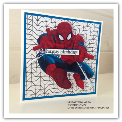 Spiderman Birthday Card, Lindsey Richards, Stampin' - "ultimate Spider-man" (2011) (504x504), Png Download