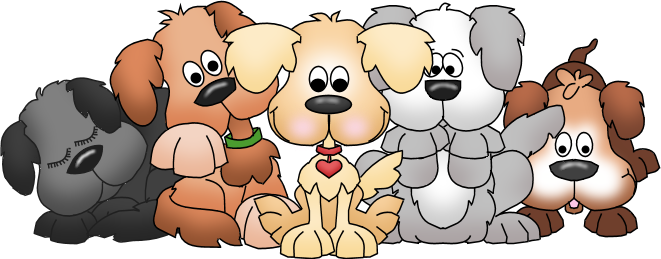 Png Bunch Of - Clip Art Puppies (661x259), Png Download