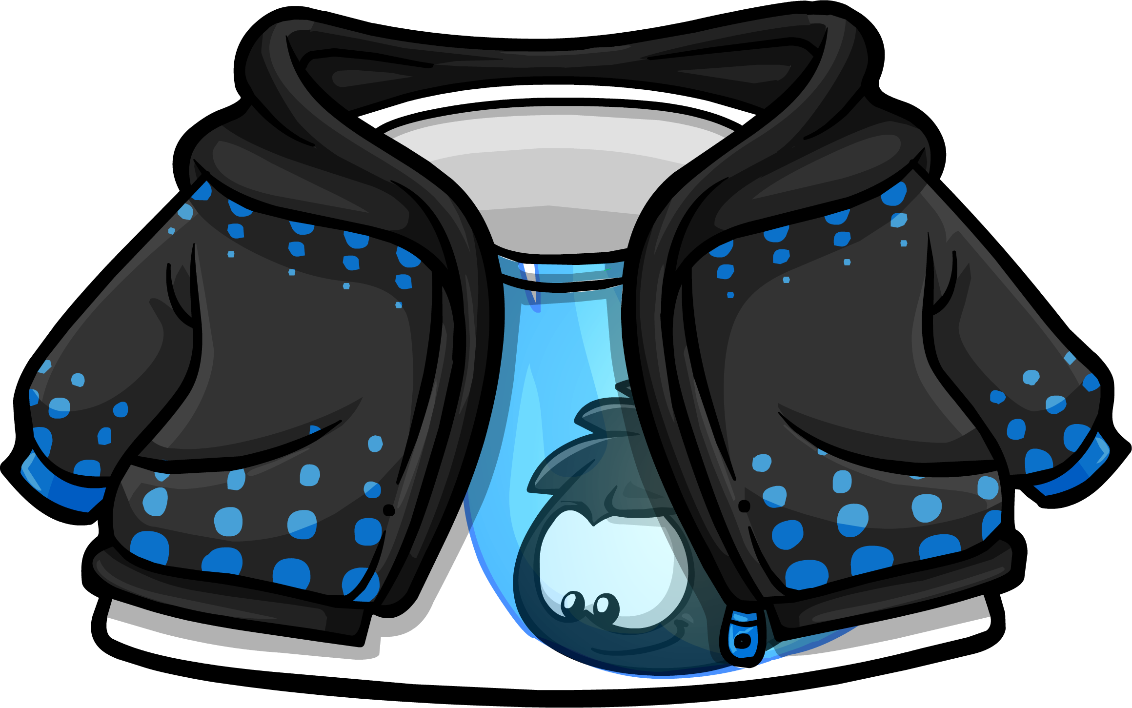 Flare Hoodie - Club Penguin Puffle Jacket (2320x1451), Png Download