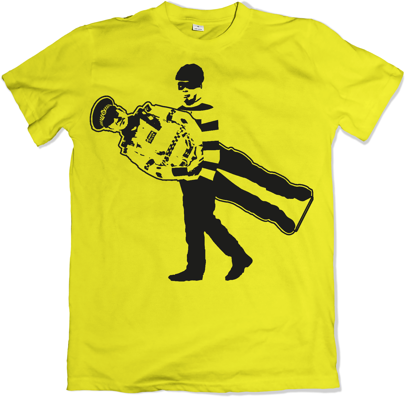 Cardboard Cop T Shirt Design - T-shirt (2000x2017), Png Download
