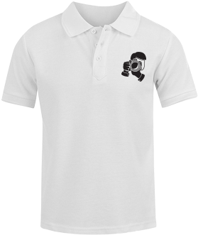 Click White Cotton Polo T-shirt - Clean White T Shirt (284x426), Png Download