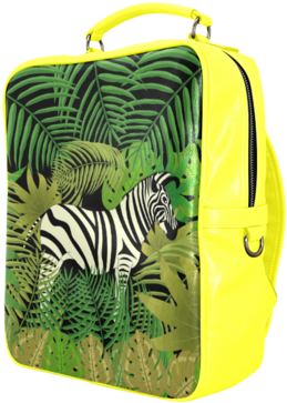 Psylocke Leather Hiking Backpack With Zebra Banana - Backpack (480x480), Png Download