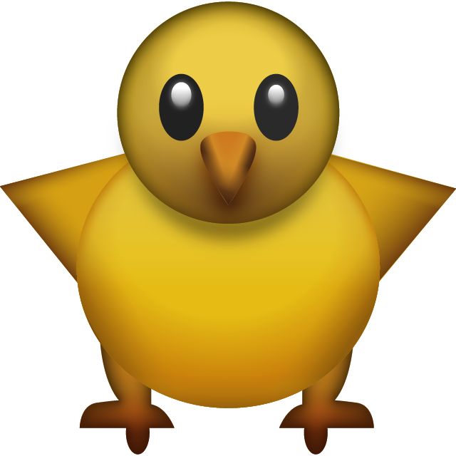 Download Ai File - Chick Emoji (640x640), Png Download