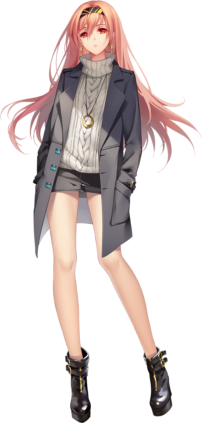 Anime Girl Full Body (875x1500), Png Download