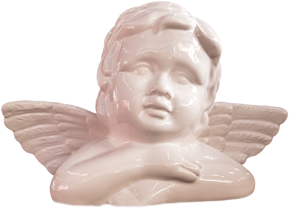 Porcelain Angel - Vintage Porcelain Angel Figurine (400x400), Png Download
