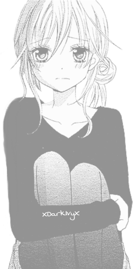 Girl Render By Xdarkivyx On Deviantart - Anime Girl Black And White (894x894), Png Download