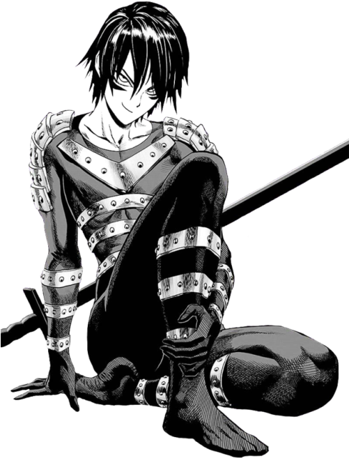 Black Hair And Clothes Anime Guy Transparent Png Image - One Punch Man Vol 15 (500x719), Png Download