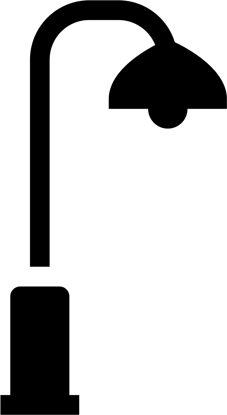 Street Lamp Filled Icon - Street Light Icon Png (1600x1600), Png Download
