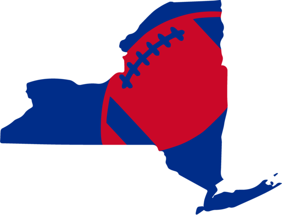Buffalo Football Design - 2006 Senate Elections New York (580x443), Png Download