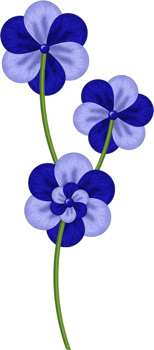 Purple Flower Clipart Tiny Flower - Flower (302x684), Png Download