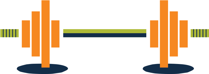 Barbell - Illustration (1000x400), Png Download