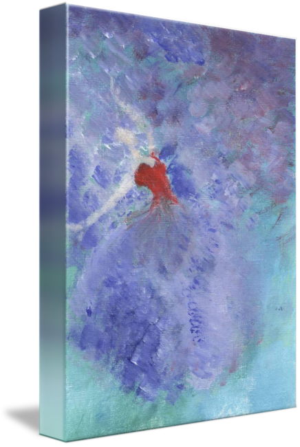 Purple Rain - Painting (436x650), Png Download