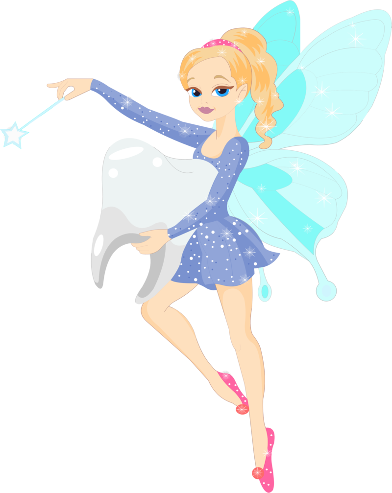 Medium Image - Tooth Fairy Clipart (616x774), Png Download
