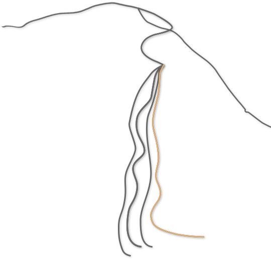 Images Consisting Of Orange Lines On A Transparent - Sketch (1280x720), Png Download