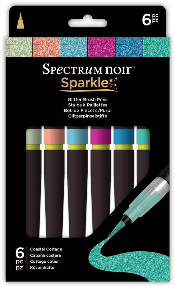 Sparkle - Spectrum Noir Sparkle Coastal Cottage (633x1000), Png Download