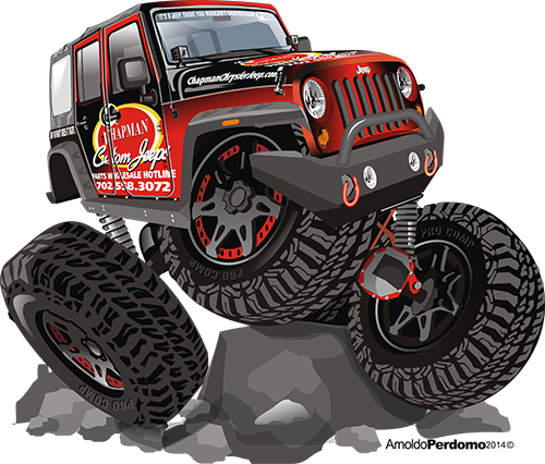 Chapman Custom Jeeps - Off Road Jeep Png (500x426), Png Download
