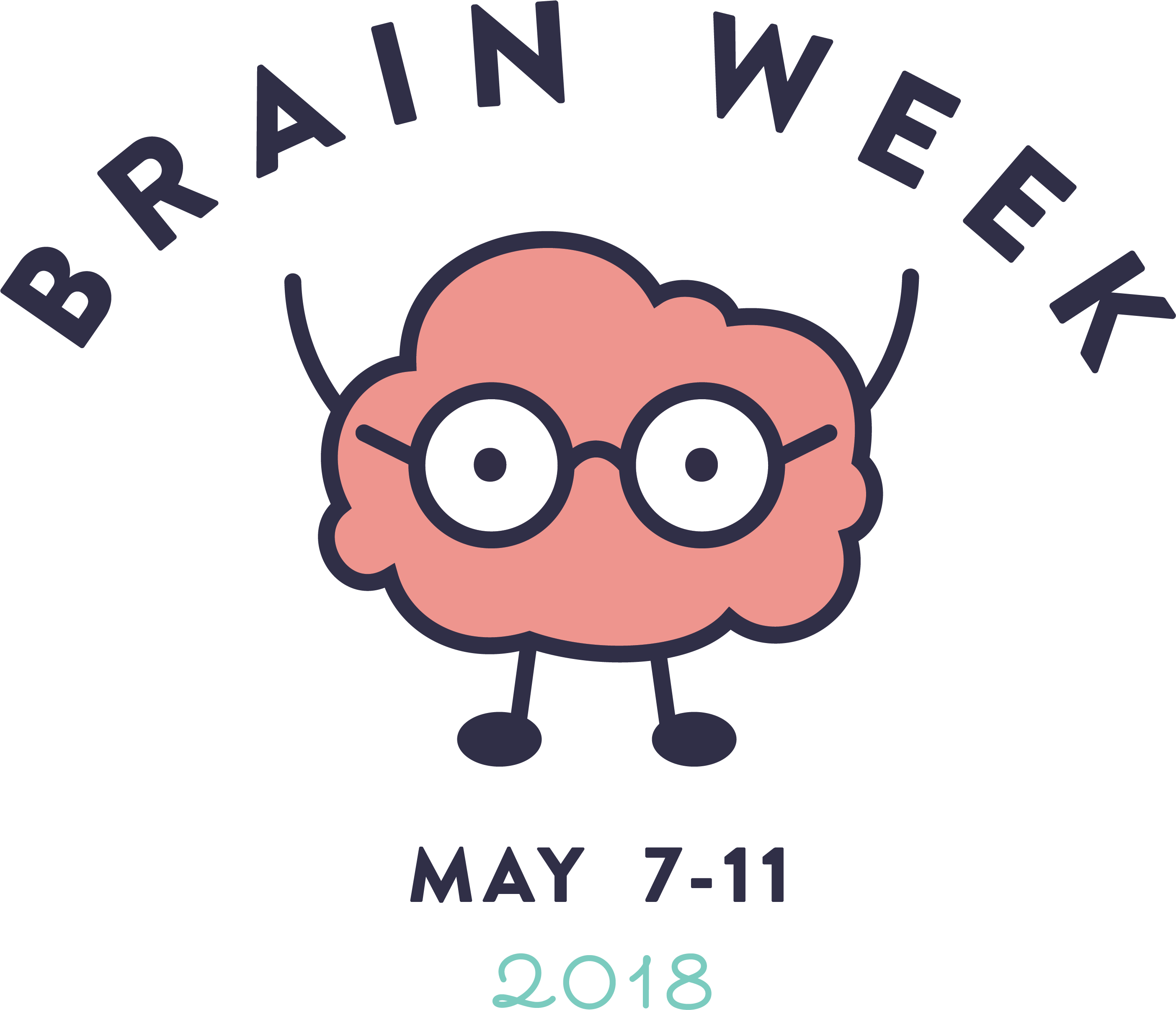 Brain Week - Cartoon (3330x3077), Png Download