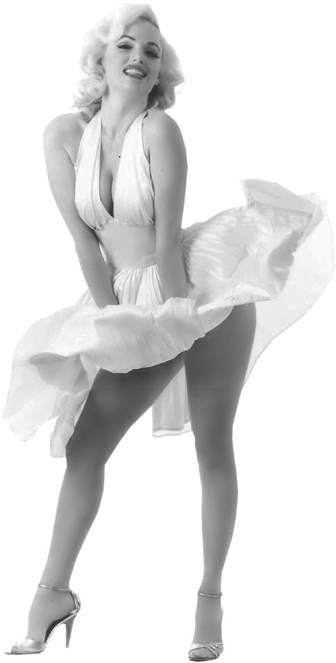 Marilyn Monroe Png Image - Marilyn Monroe Dress Png (604x1002), Png Download