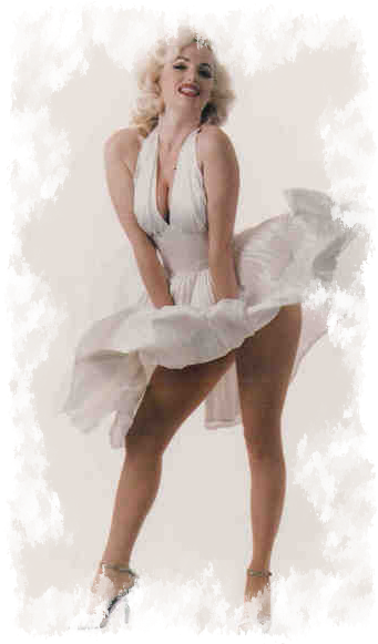 The Great Actress, According To The Poet, Finds Herself - Marilyn Monroe Vestito Bianco (350x580), Png Download