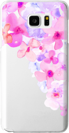 Bright Purple Watercolor Flowers Painted Floral Design - Hydrangea (300x547), Png Download