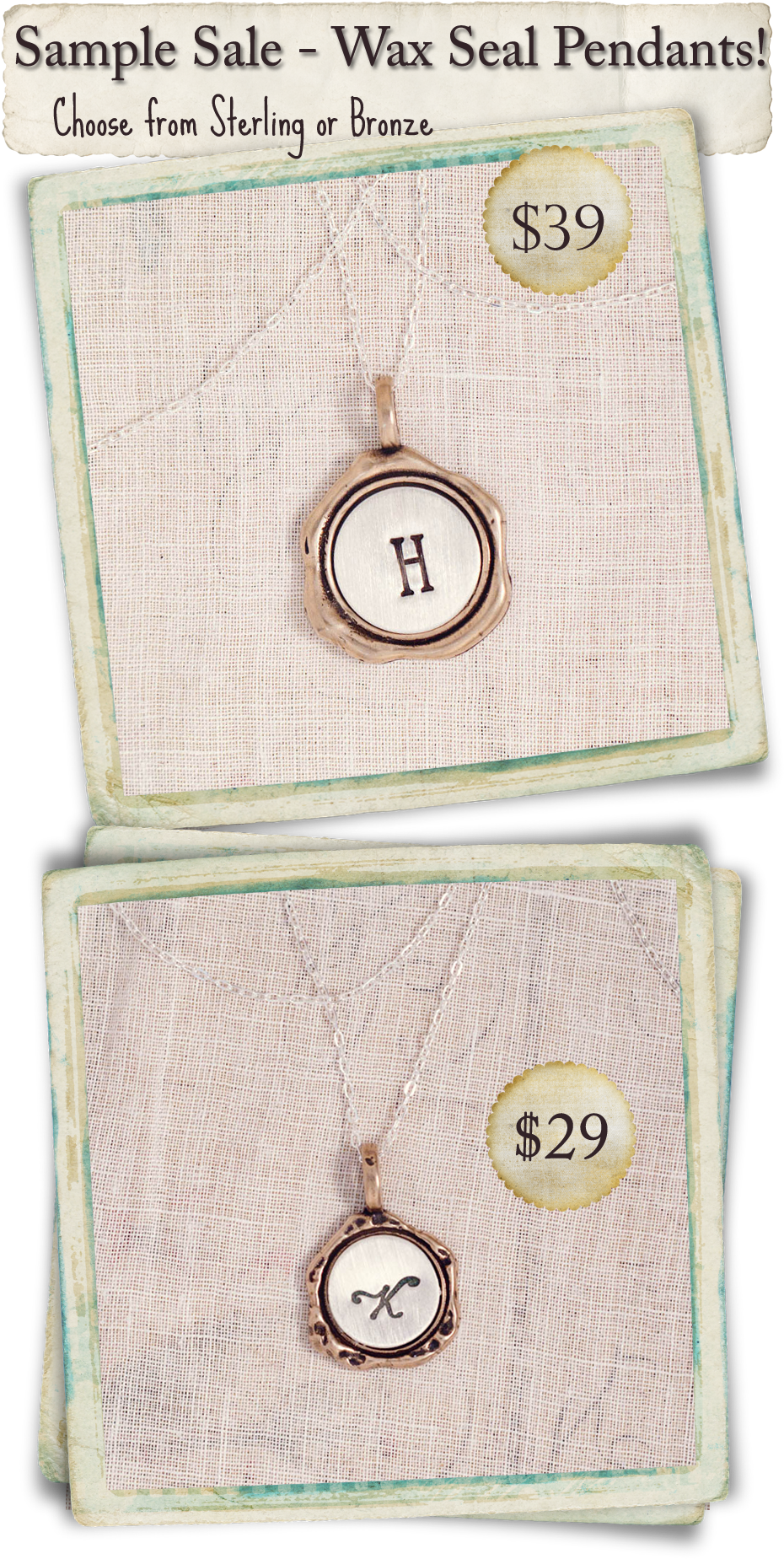 Wax Seal Necklace - Number (960x1920), Png Download