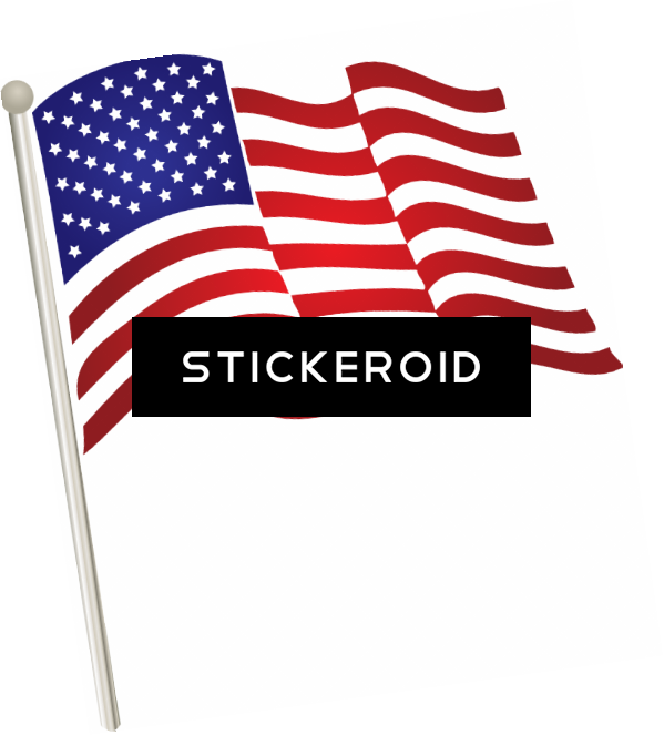 Usa Flag Flags - American Flag Clip Art Png (599x663), Png Download